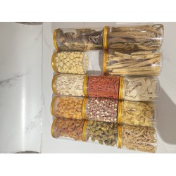 十二罐清润健脾滋补汤料大套装｜羊肚菌石斛党参沙参玉竹莲子茯苓芡实元贝桂圆枸杞麦冬淮山组合
